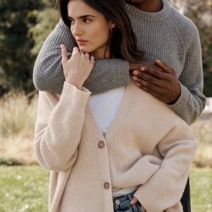 NWOT Jenni Kayne Cashmere Cocoon Oatmeal XS